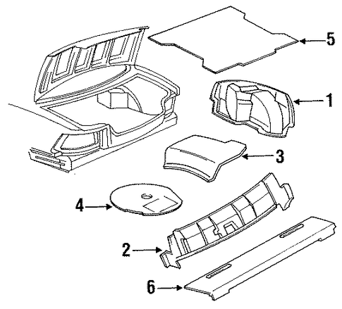 Lumina INTERIOR TRIM - REAR BODY