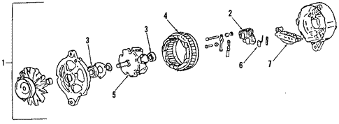Alternator for 1990 Audi 80 Quattro #1