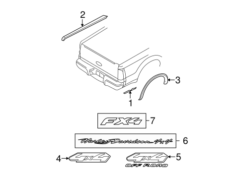 F-250 Super Duty EXTERIOR TRIM - PICK UP BOX 3