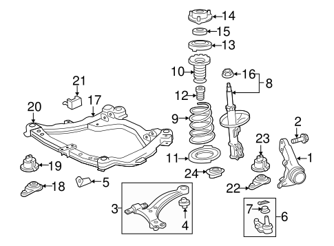 FRONT SUSPENSION/SUSPENSION COMPONENTS for 2014 Toyota Camry #1