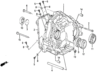 TRANSMISSION - AUTOMATIC/3AT TORQUE CONVERTER HOUSING for 1984 Honda CIVIC 5-DOOR #1