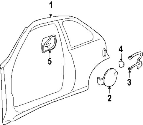 Metro QUARTER PANEL & COMPONENTS 2