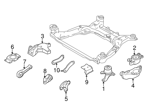 XC60 ENGINE & TRANS MOUNTING