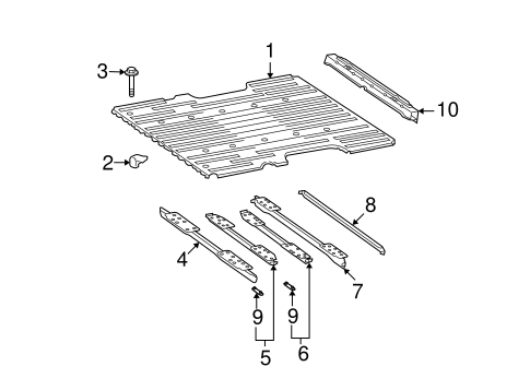 BODY/FLOOR - PICK UP BOX for 2005 Toyota Tundra #2