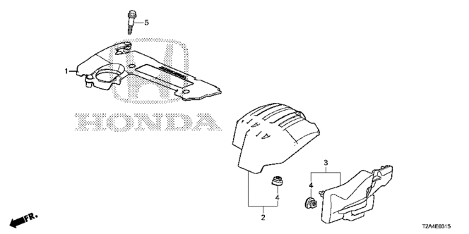 ENGINE/ENGINE COVER (L4) for 2013 Honda ACCORD SEDAN #1