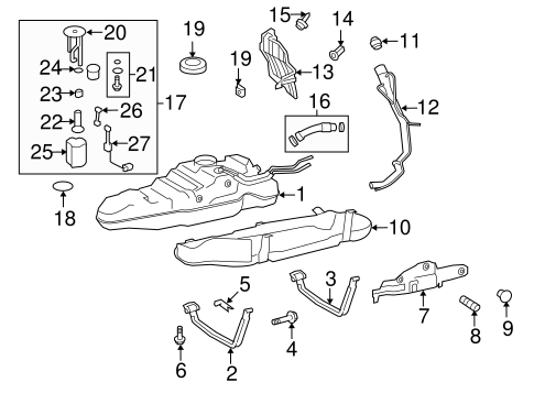 FUEL SYSTEM/FUEL SYSTEM COMPONENTS for 2008 Toyota Land Cruiser #1