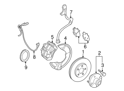 Brakes/Front Brakes for 2001 Ford Taurus #1