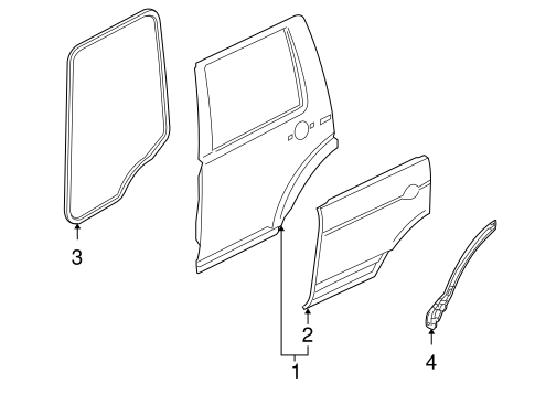 Door & Components for 2014 Land Rover LR2 #0