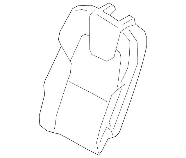 39827684 Деталь SEAT BACK COVER, RIGHT