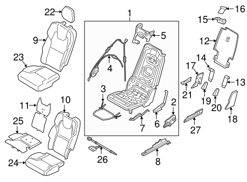 XC90 REAR SEAT COMPONENTS 3