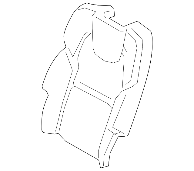 31351824 Деталь SEAT BACK PAD, LEFT