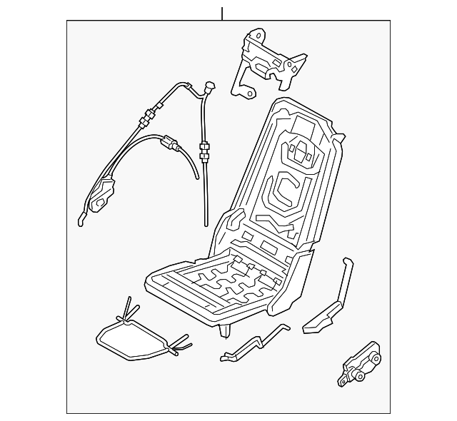31351786 Деталь SEAT FRAME, LEFT
