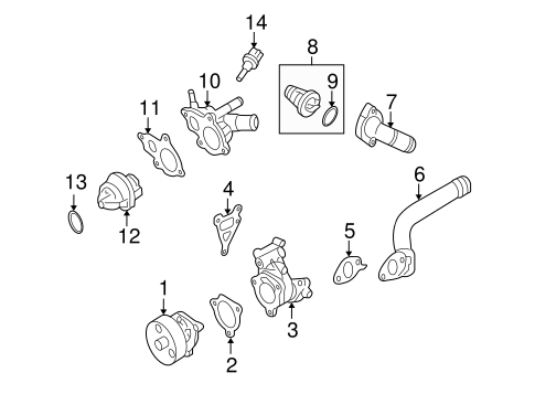 Cooling System/Water Pump for 2013 Nissan Altima #3