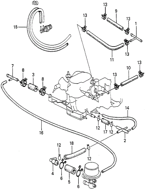 ENGINE/FUEL TUBING (2) for 1980 Honda ACCORD HATCHBACK #1