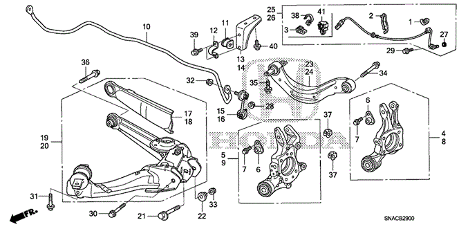 CHASSIS/REAR LOWER ARM for 2011 Honda CIVIC SEDAN #1