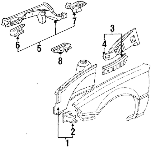 Frame, R Front Side Frame, R Front Side