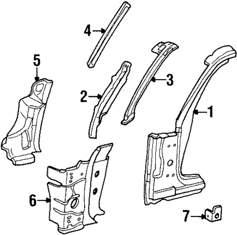 Grand Marquis HINGE PILLAR