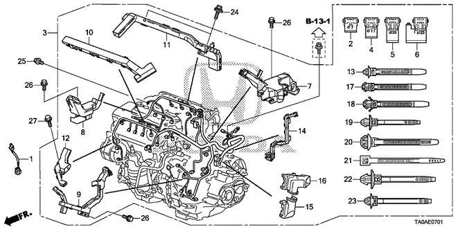 ENGINE/ENGINE WIRE HARNESS (V6) for 2012 Honda ACCORD SEDAN #1