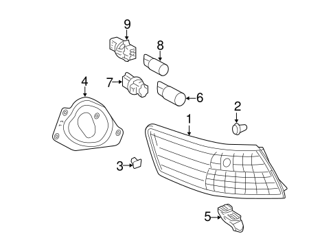 ELECTRICAL/COMBINATION LAMPS for 2008 Toyota Camry #2