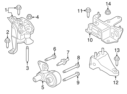 Engine/Engine & Trans Mounting for 2017 Ford Fiesta #1