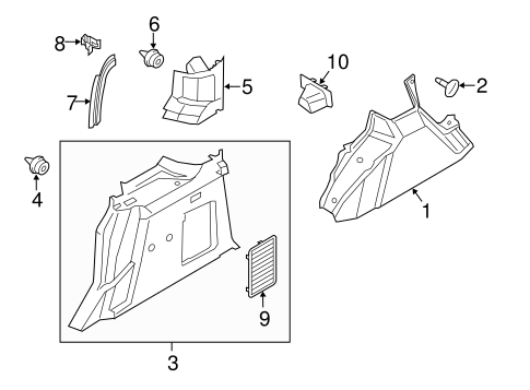 Transit Connect INTERIOR TRIM - SIDE PANEL 6