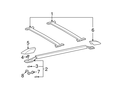 Luggage Carrier for 2003 Toyota 4Runner #0