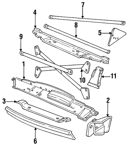 XJS RADIATOR SUPPORT