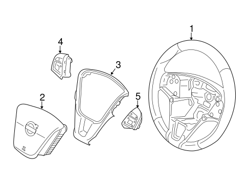 Steering Wheel & Trim for 2013 Volvo S60 #0