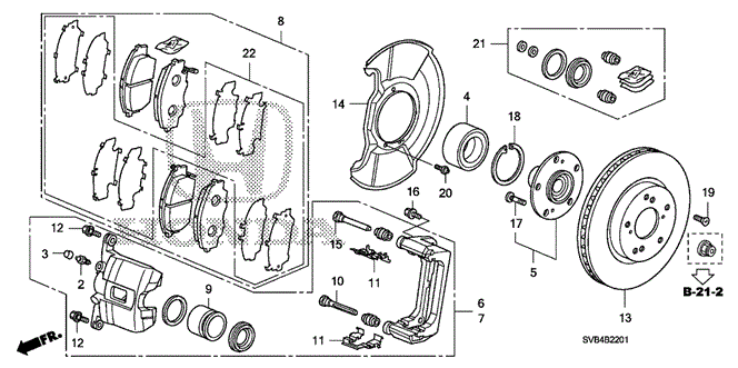 CHASSIS/FRONT BRAKE (2.0L) for 2010 Honda CIVIC COUPE #1