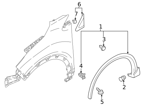 Exterior Trim - Fender for 2019 Mitsubishi Eclipse Cross #0