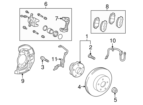 BRAKES/FRONT BRAKES for 2014 Toyota Prius #1