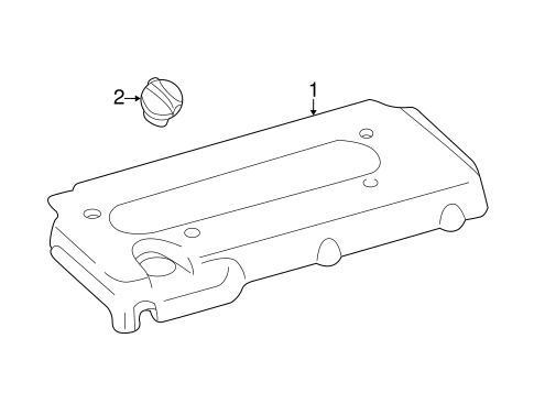 ENGINE/ENGINE APPEARANCE COVER for 2003 Toyota Solara #1