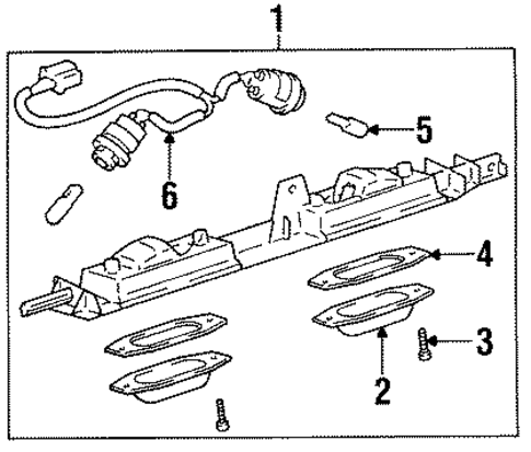 ELECTRICAL/LICENSE LAMPS for 1999 Toyota Celica #1