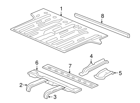 Yukon REAR FLOOR & RAILS