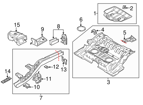 Cayenne REAR FLOOR & RAILS