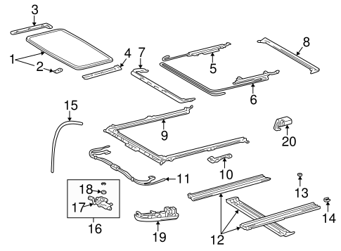 ELECTRICAL/SUNROOF for 1997 Toyota 4Runner #1