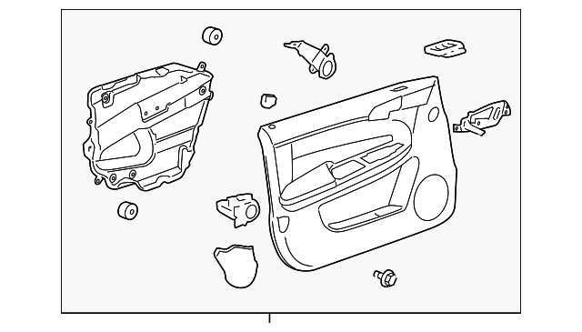 20767043 Деталь DOOR TRIM PANEL, LEFT