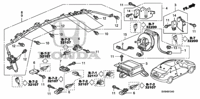 SRS Unit for 2011 Honda Civic #1