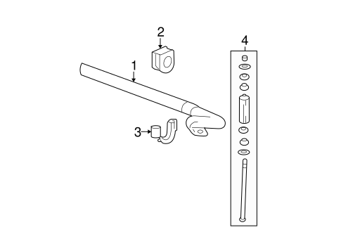 Yukon XL 1500 STABILIZER BAR & COMPONENTS 2