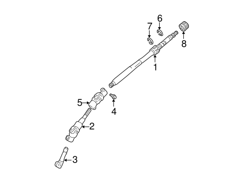 STEERING/SHAFT & INTERNAL COMPONENTS for 2004 Toyota RAV4 #1