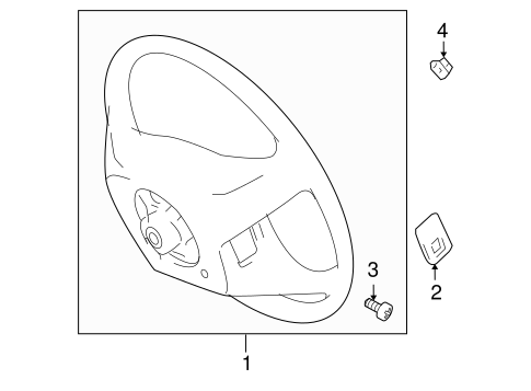 STEERING/STEERING WHEEL & TRIM for 2008 Toyota Sienna #2
