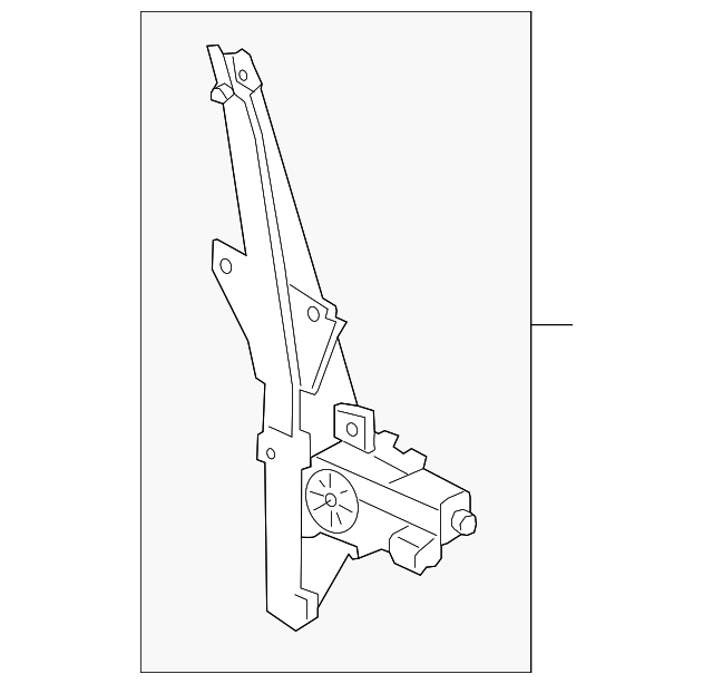 EJ7Z-7827000-A Деталь WINDOW REGULATOR, RIGHT