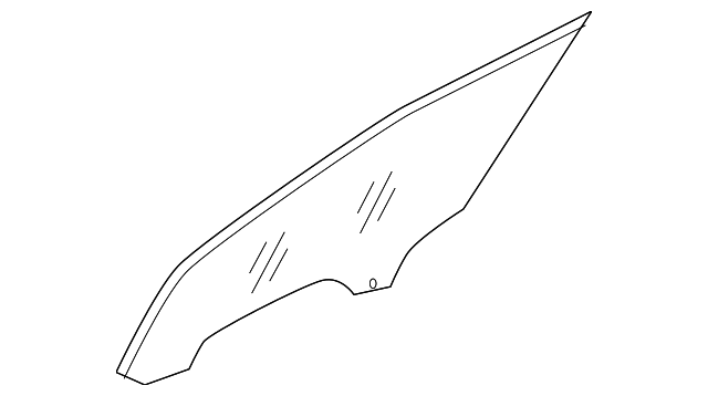 C2C21715 DOOR GLASS, LEFT