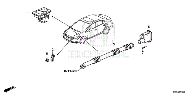 Body/Air Conditioning/A/C Sensor for 2012 Honda CIVIC SEDAN #1