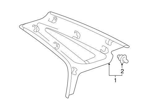 BODY/INTERIOR TRIM - QUARTER PANELS for 2003 Toyota Avalon #1