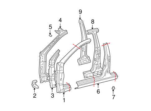 BODY/ROCKER PANEL for 2004 Toyota RAV4 #1