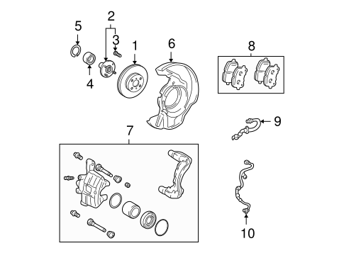 BRAKES/FRONT BRAKES for 2006 Toyota Matrix #1
