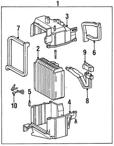 HVAC/CONDENSER, COMPRESSOR & LINES for 1998 Toyota Tercel #1