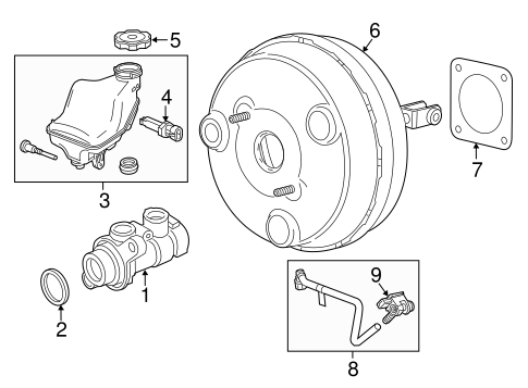 Canyon MASTER CYLINDER - COMPONENTS ON DASH PANEL
