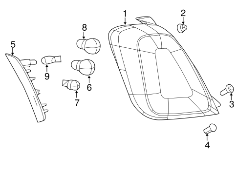 Electrical/Combination Lamps for 2015 Fiat 500 #1
